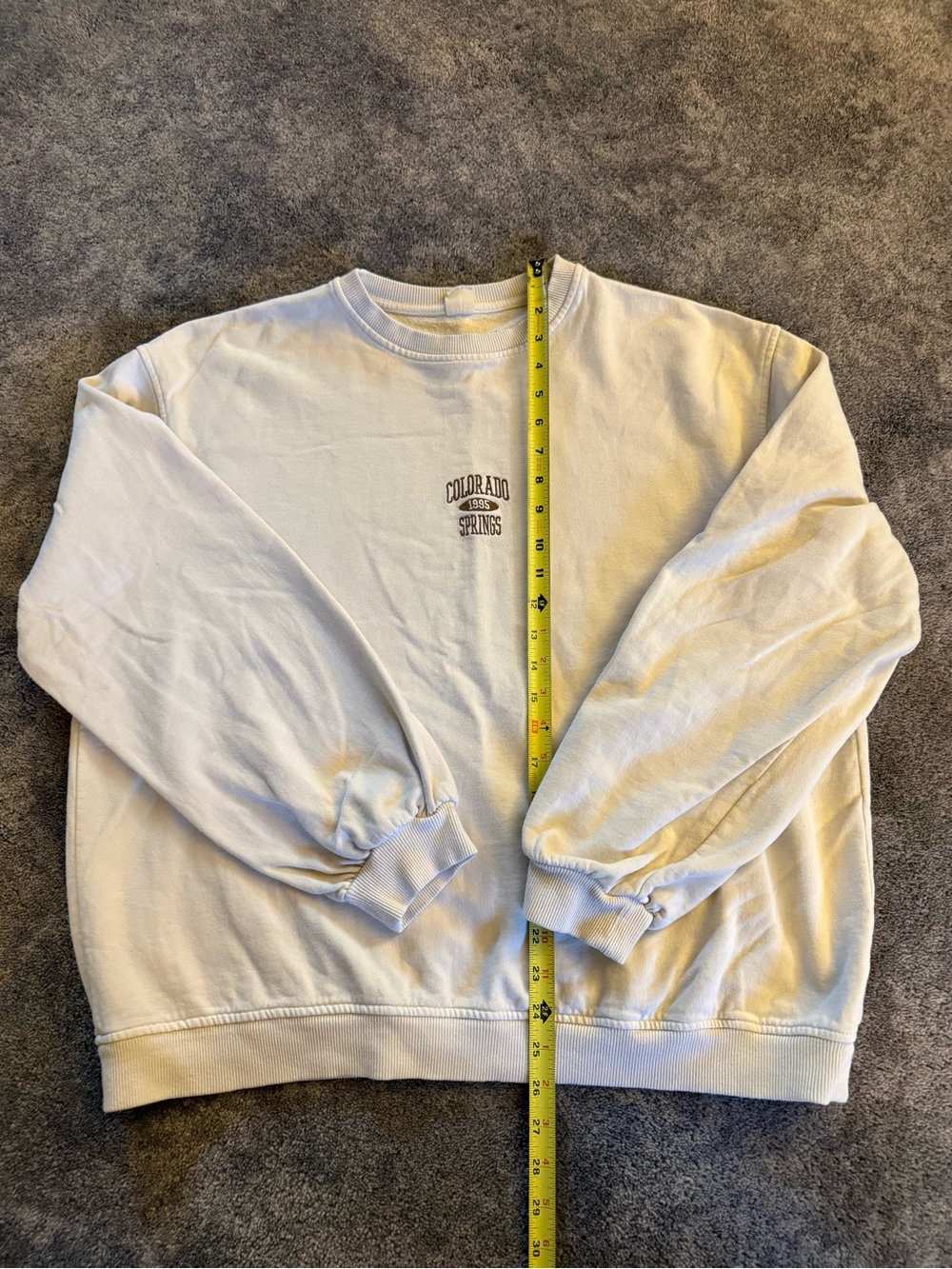 Urban Outfitters Cream Colorado Springs Crewneck